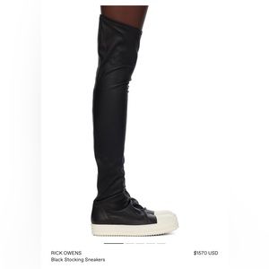 Rick Owens Stocking Sneakers Size 10 BNWB